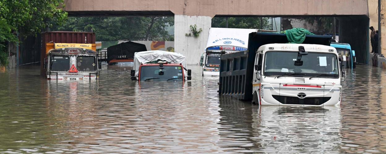 Key roads in Delhi have been in flood like situation as water from the Yamuna River has overflowed onto them.